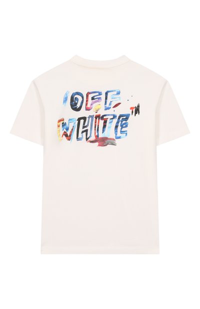 Хлопковая футболка OFF-WHITE, арт. 0BAA002S25JER00C/4-12, фото 2