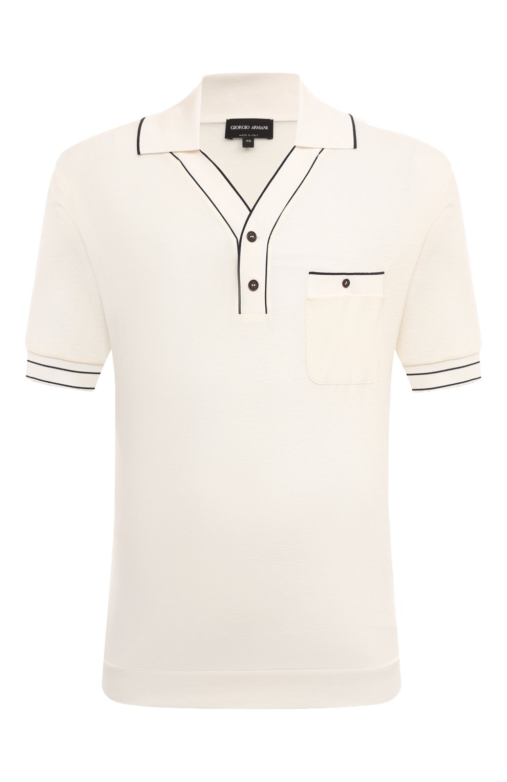 Поло из вискозы и шерсти GIORGIO ARMANI, арт. 3DSF60/SJNLZ, фото 1