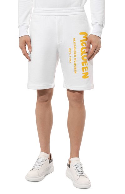 Хлопковые шорты ALEXANDER MCQUEEN, арт. 688717/QTAAB, фото 3