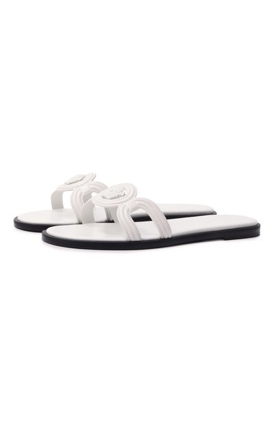 Женские кожаные шлепанцы medusa &#039;95 VERSACE, арт. 1018364/DVT2P