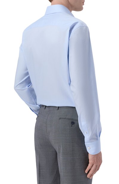 Хлопковая сорочка BRIONI светло-голубого цвета по цене 79950 руб., арт. RCB40M/0A04Q, фото 4 Хлопковая сорочка BRIONI, арт. RCB40M/0A04Q, фото 4