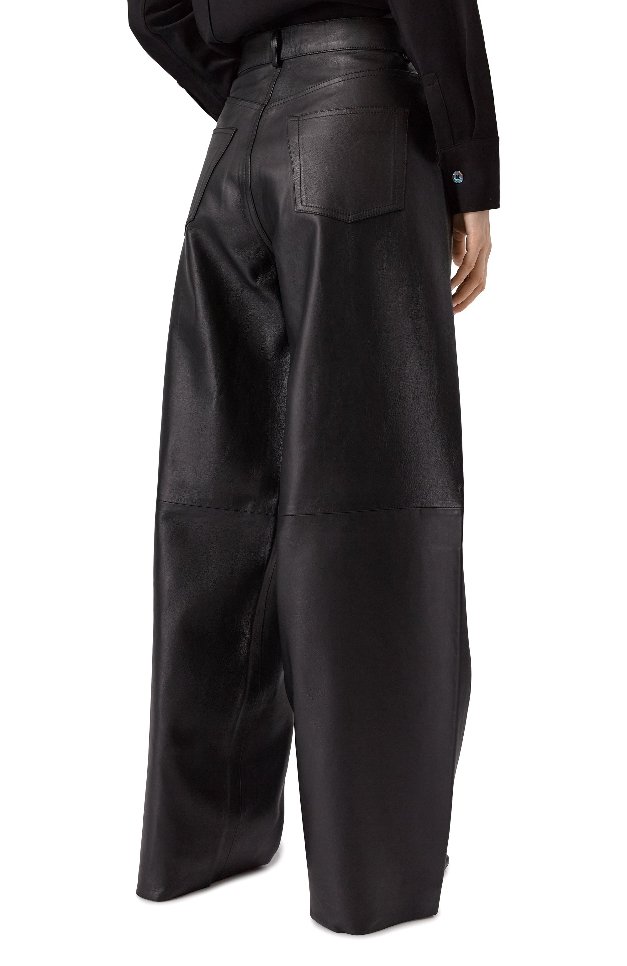 Кожаные брюки HAIKURE, арт. HEW03296PL002TP, фото 4