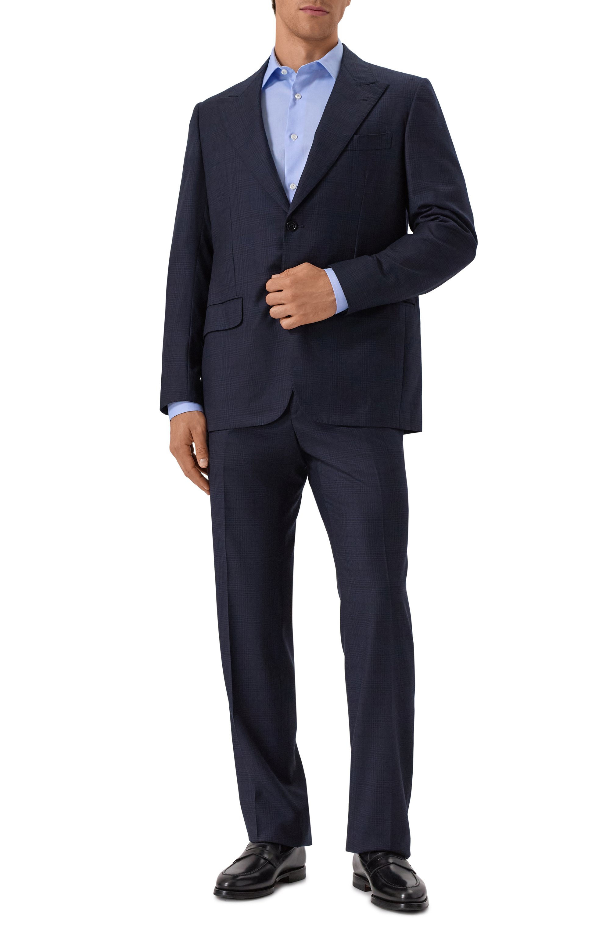 Кожаные пенни-лоферы W.GIBBS, арт. 0354003/LUX ANIL, фото 2