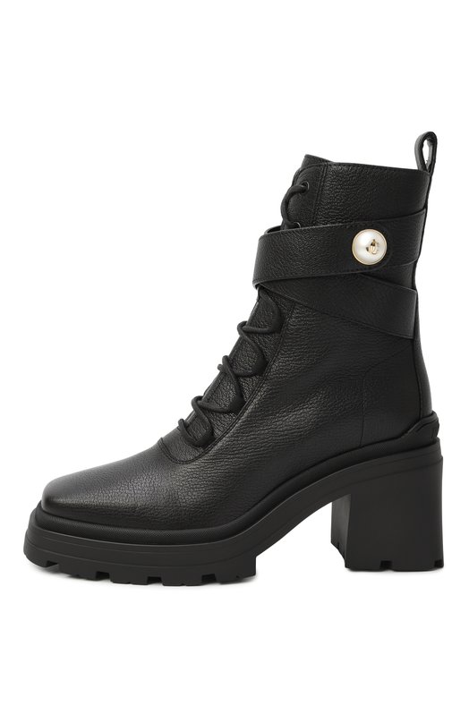 Кожаные ботильоны Noemi 80 Jimmy Choo N0EMI 80/GNL Чёрный  N0EMI 80/GNL Фото 4