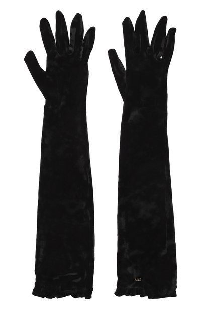 Женские бархатные перчатки VALENTINO, арт. 8W2GD00G/LKB
