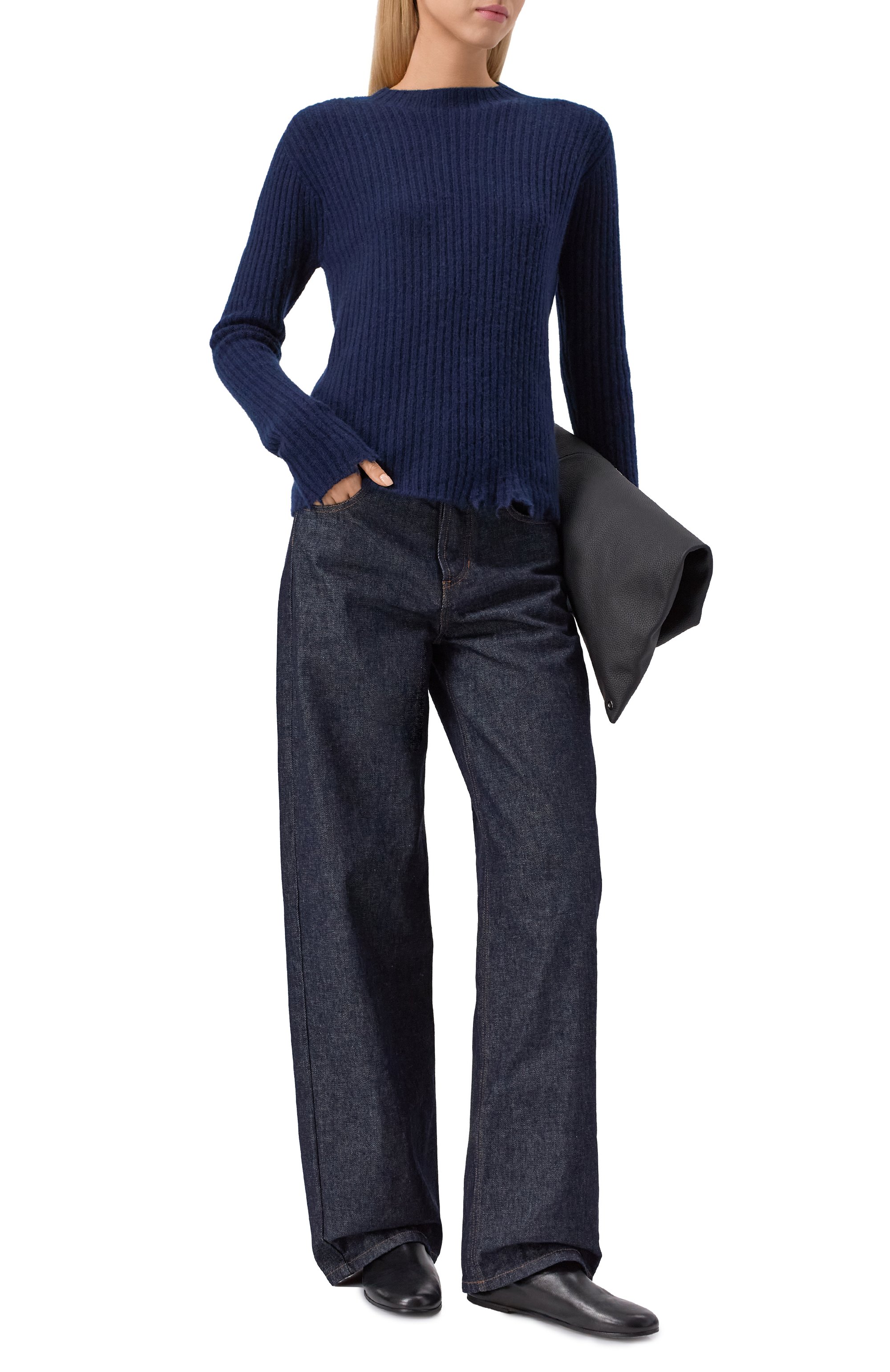 Кашемировый жилет UMA WANG синего цвета по цене 59850 руб., арт. W2 M UK7150, фото 2 Кашемировый жилет UMA WANG, арт. W2 M UK7150, фото 2