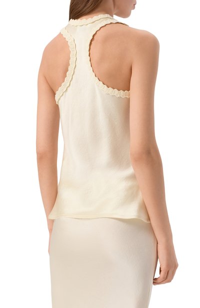 Атласный топ YUZEFI, арт. ANARA-ACETATE SC00P NECK T0P/SATEEN, фото 4