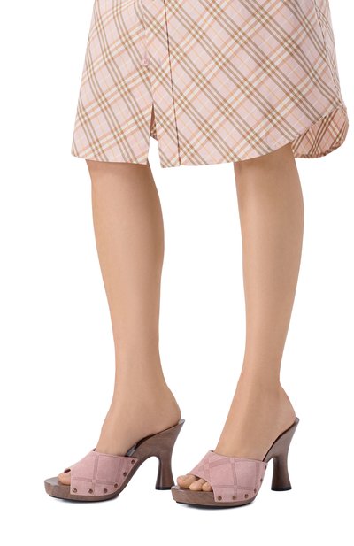 Женские замшевые мюли potter BURBERRY, арт. 8120714