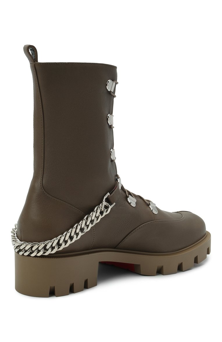 Кожаные ботинки horse CHRISTIAN LOUBOUTIN, арт. 3210993/H0RSE FLAT, фото 1