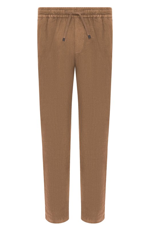 Льняные брюки Boglioli 89895Q/SB5752 Коричневый 89895Q/SB5752