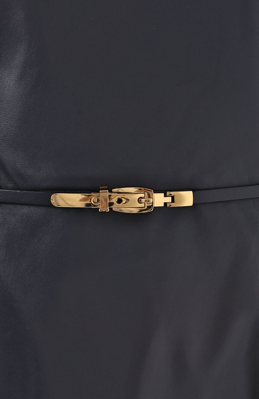 Кожаное платье с поясом RALPH LAUREN синего цвета по цене 441000 руб., арт. 290740160, фото 5 Кожаное платье с поясом RALPH LAUREN, арт. 290740160, фото 5