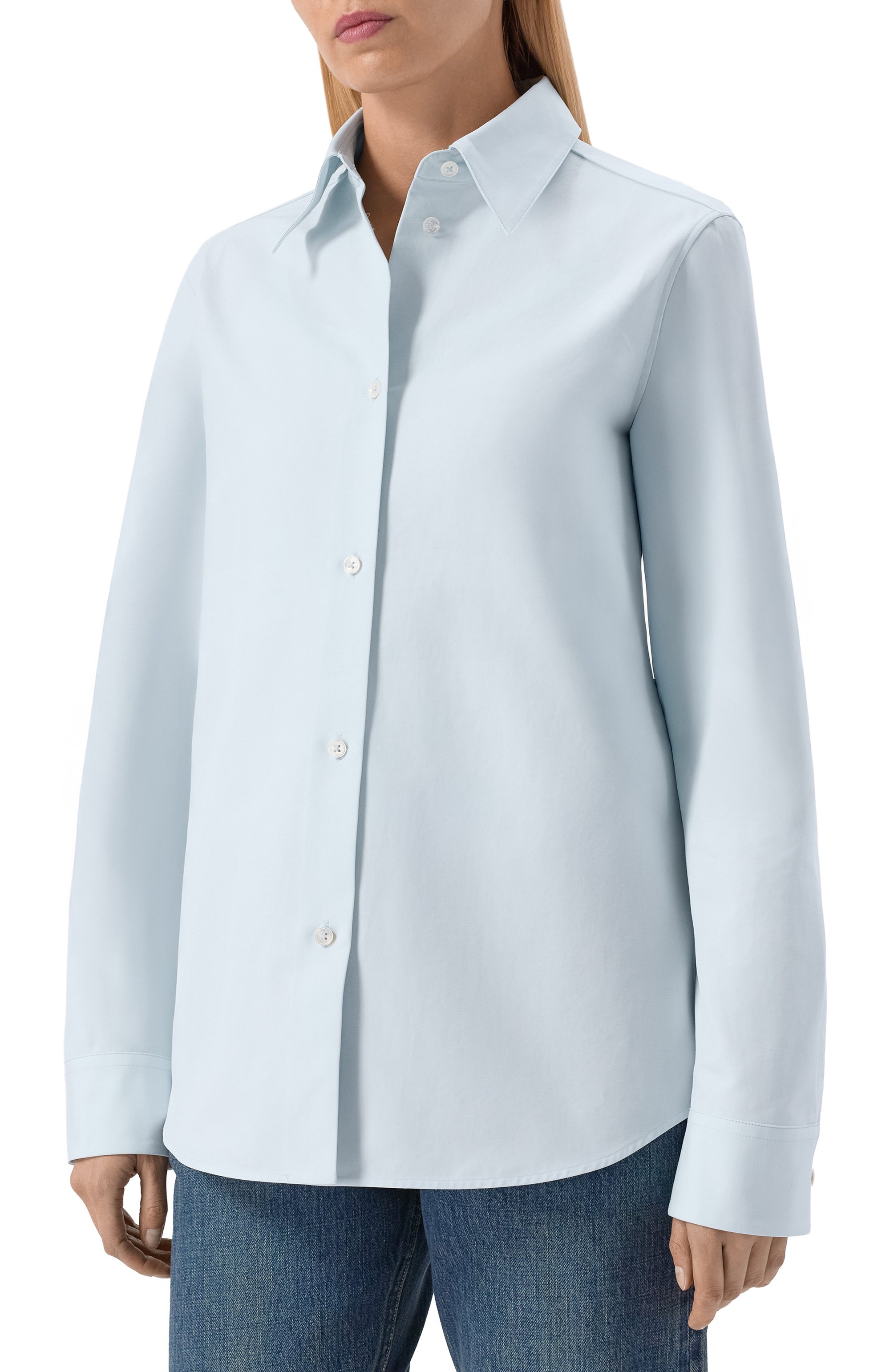 Хлопковая рубашка JIL SANDER, арт. J04DL0003/J45225, фото 3