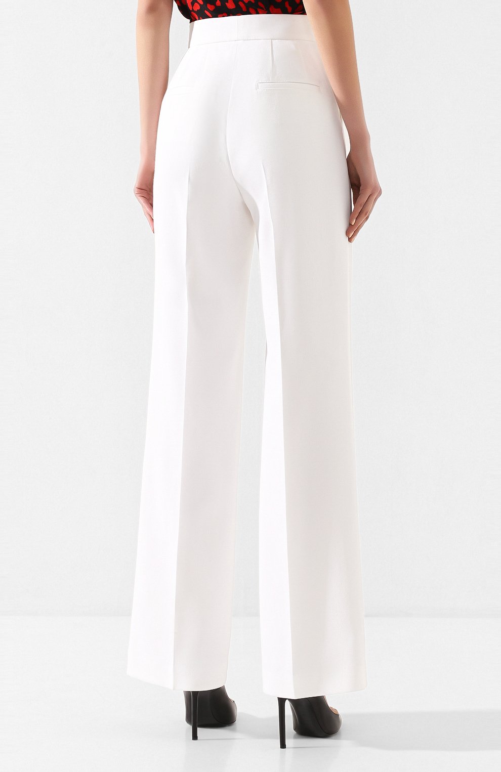 Брюки из вискозы PHILOSOPHY DI LORENZO SERAFINI белого цвета по цене 41250 руб., арт. V0329/722, фото 4 Брюки из вискозы PHILOSOPHY DI LORENZO SERAFINI, арт. V0329/722, фото 4