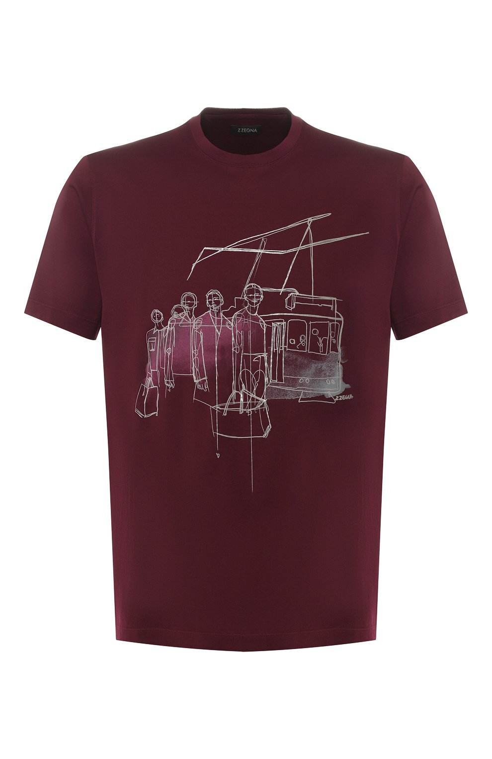 Хлопковая футболка ZEGNA, арт. VS372/ZZ630E, фото 1