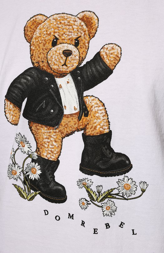 Хлопковая футболка DOMREBEL ST0MP/T-SHIRT Белый  ST0MP/T-SHIRT Фото 5