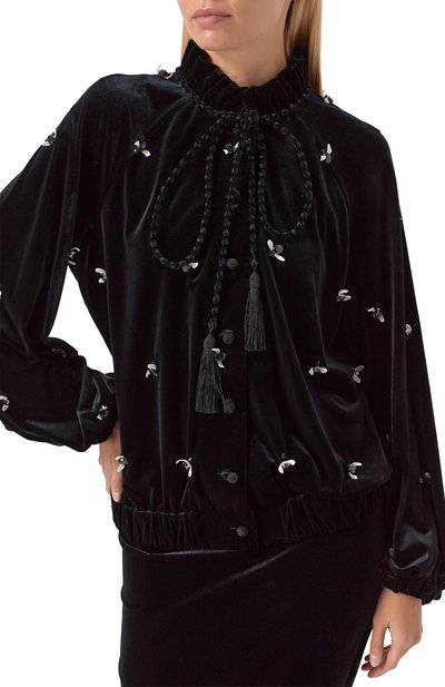 Бархатная блузка YANINA, арт. T-3049, фото 5