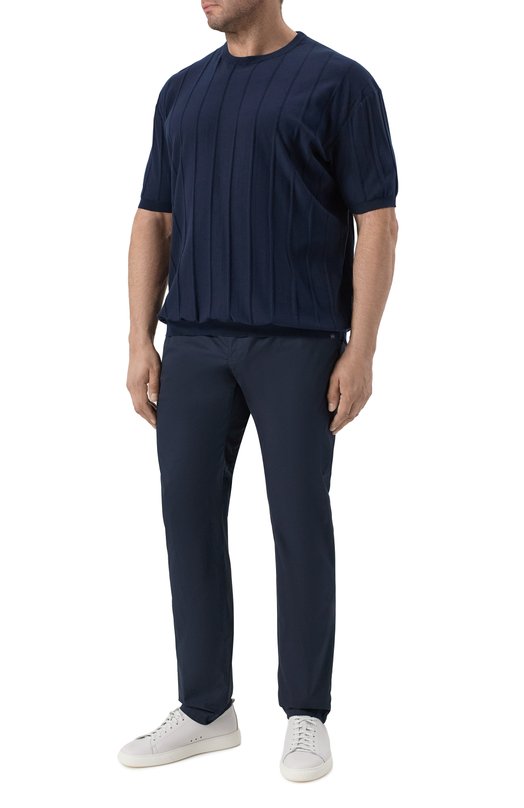 Хлопковые брюки Windsor 13 CIN0-W 10019686/30046586/58 Синий  13 CIN0-W 10019686/30046586/58 Фото 2