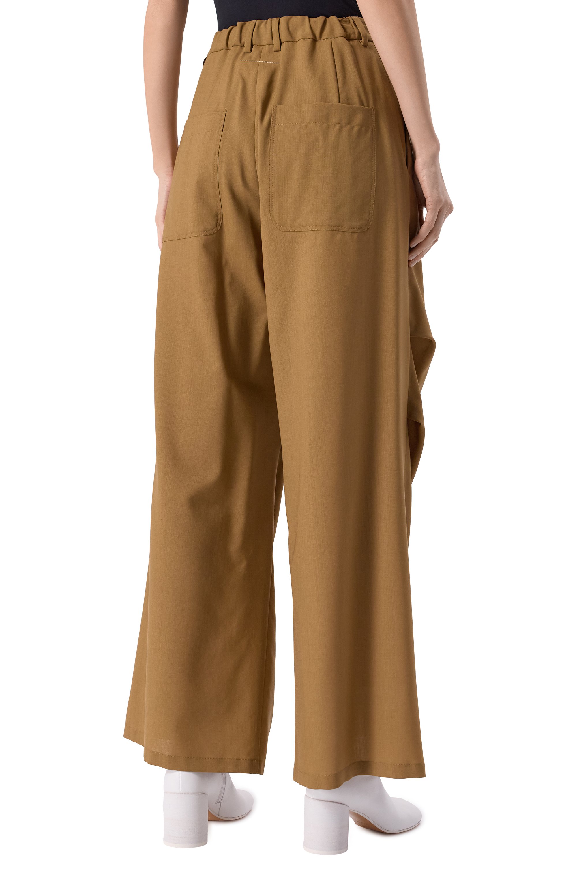 Шерстяные брюки MM6, арт. S52KA0524/M35080, фото 4