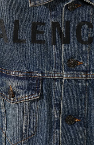 Джинсовая куртка BALENCIAGA темно-синего цвета по цене 86400 руб., арт. 594386/TCW03, фото 5 Джинсовая куртка BALENCIAGA, арт. 594386/TCW03, фото 5