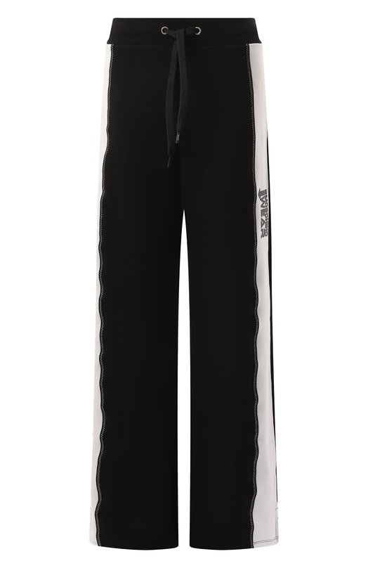 Хлопковые брюки Moschino A6809/4424 Чёрно-белый A6809/4424