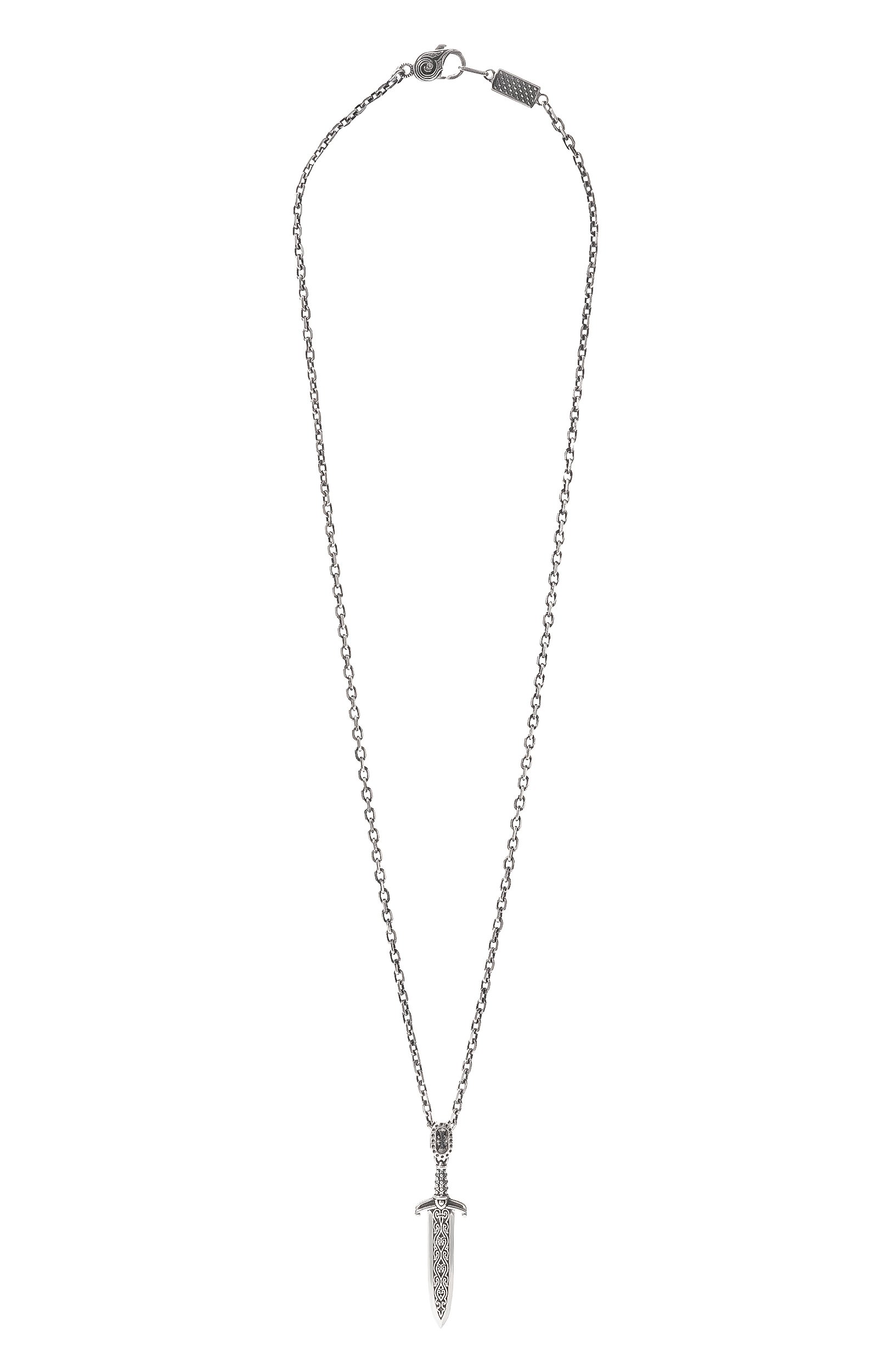 Подвеска меч GL JEWELRY серебряного цвета по цене 34870 руб., арт. M310020-S97-01С, фото 1 Подвеска меч GL JEWELRY, арт. M310020-S97-01С, фото 1