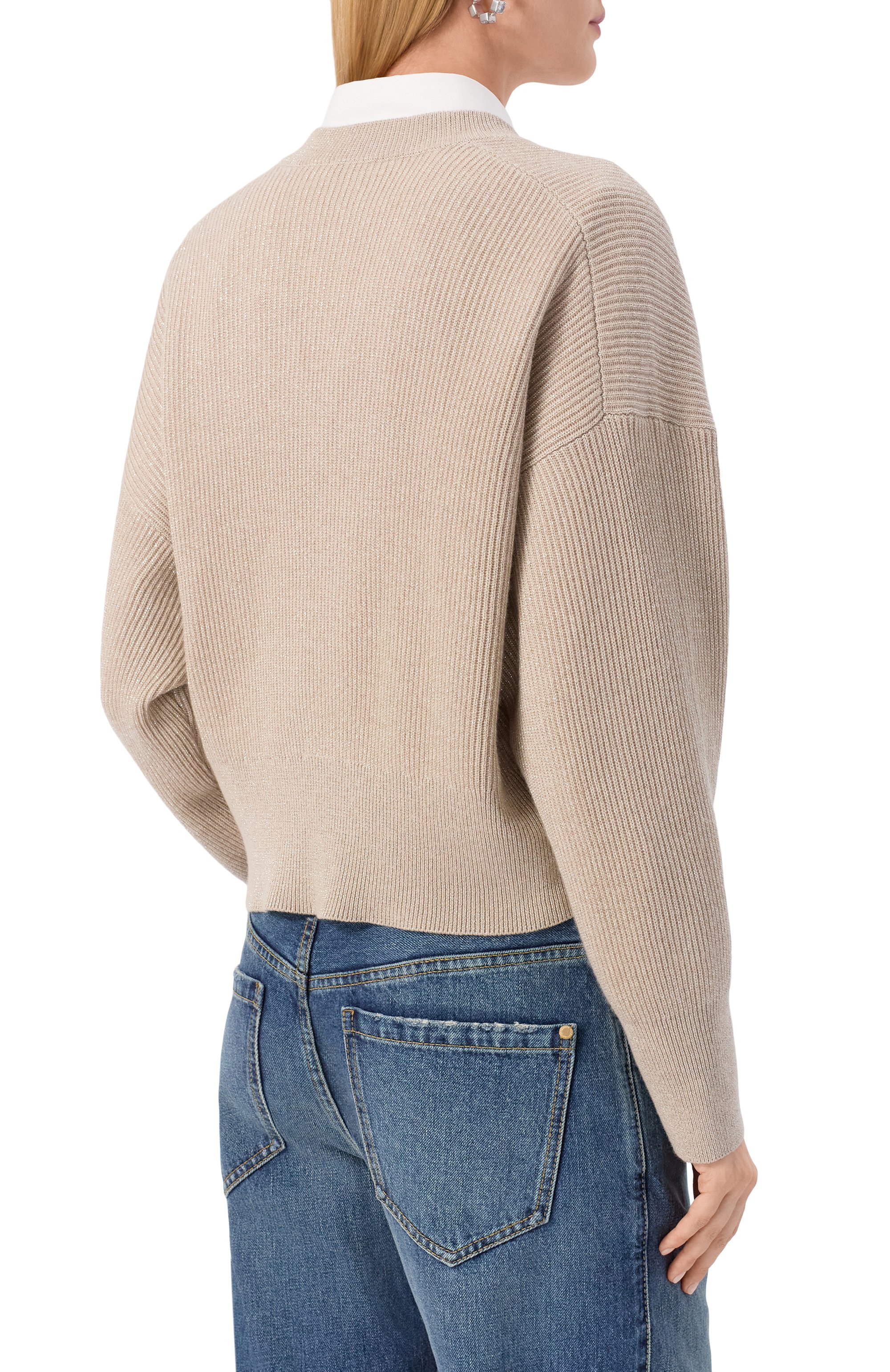 Свитер из кашемира и вискозы BRUNELLO CUCINELLI, арт. M1E224702, фото 4