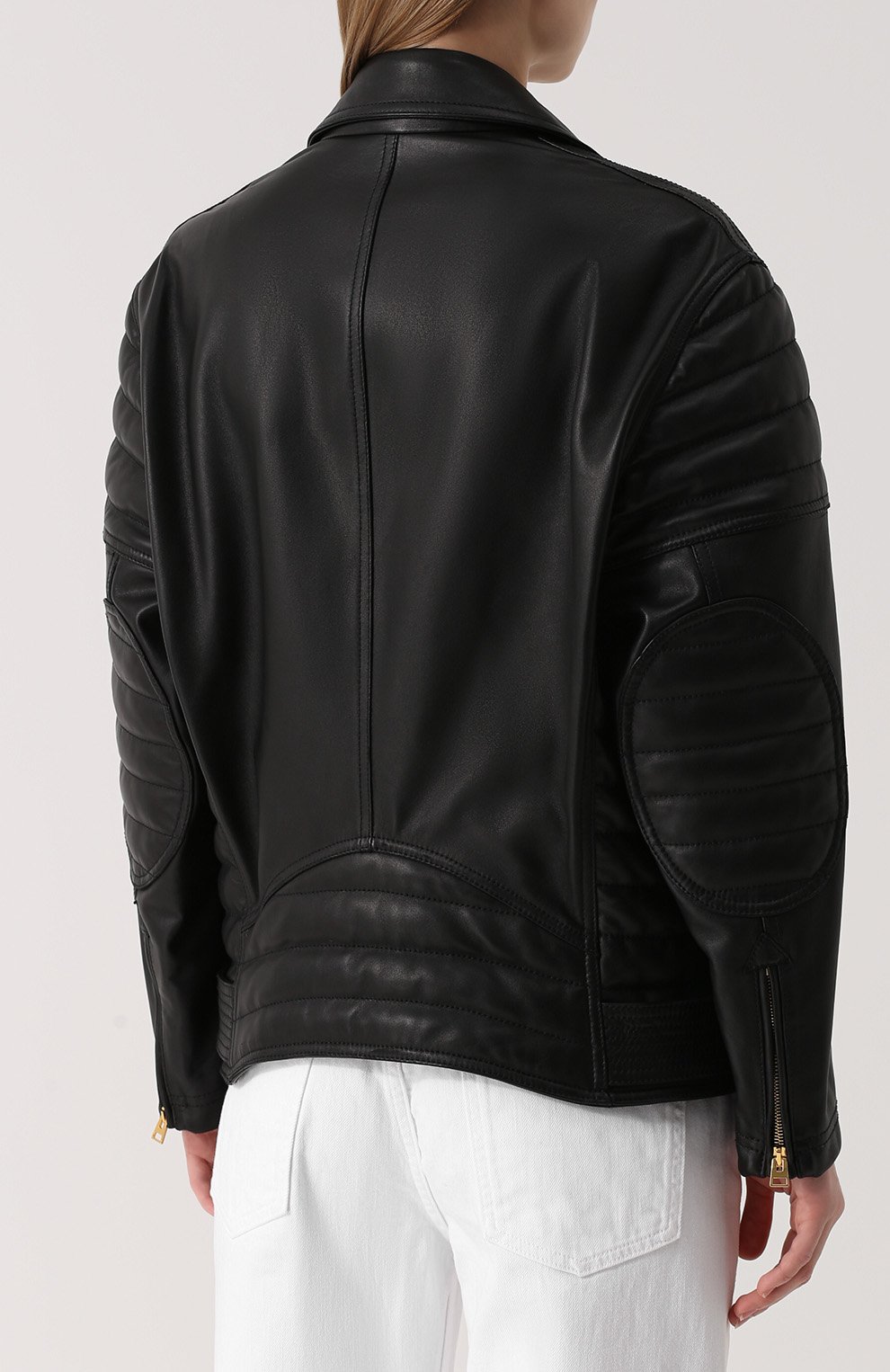 Кожаная куртка свободного кроя с косой молнией TOM FORD, арт. GIL346/LEX145, фото 5