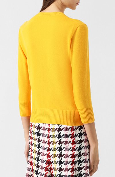 Однотонный кашемировый пуловер с укороченным рукавом BOTTEGA VENETA, арт. 519232/VERJ0, фото 4