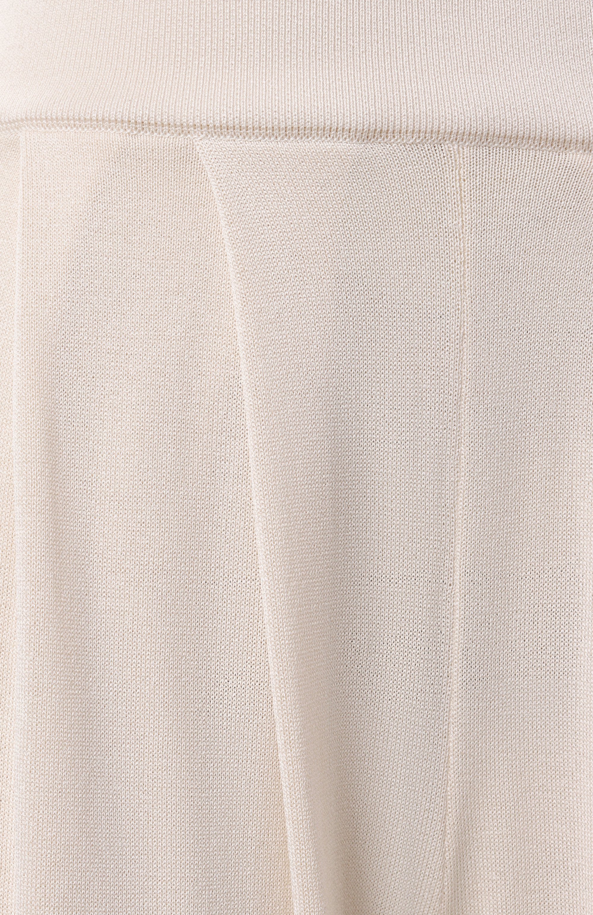 Брюки из шелка и вискозы FREEAGE молочного цвета по цене 97900 руб., арт. S25.PT089.6070.111, фото 6 Брюки из шелка и вискозы FREEAGE, арт. S25.PT089.6070.111, фото 6