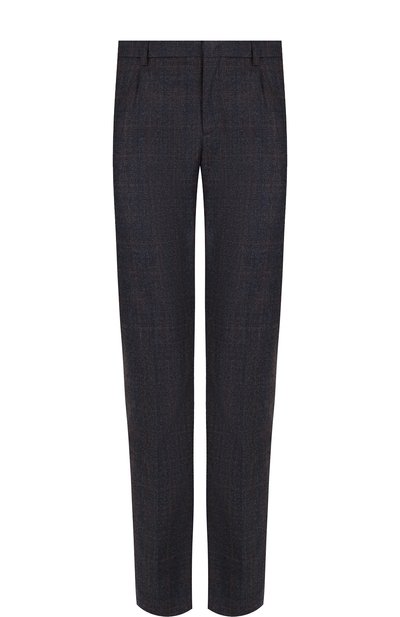 Шерстяные брюки прямого кроя LORO PIANA темно-синего цвета по цене 99000 руб., арт. FAI2471, фото 1 Шерстяные брюки прямого кроя LORO PIANA, арт. FAI2471, фото 1