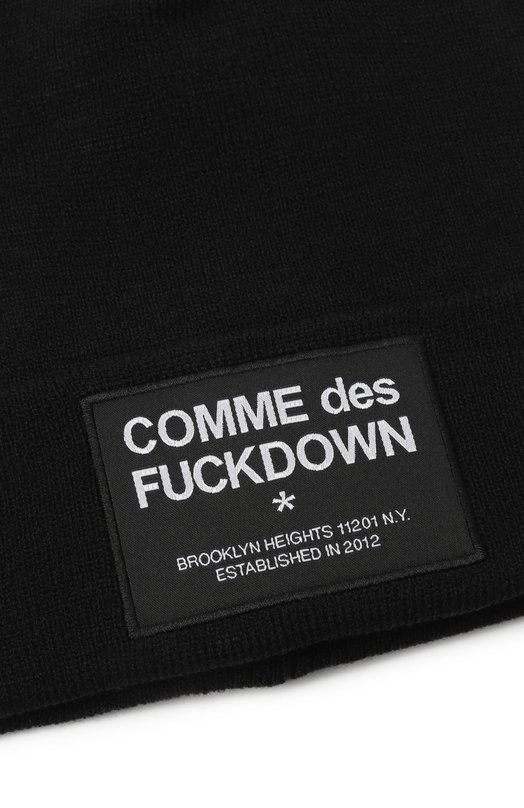 Шапка Comme des Fuckdown CFACX00240 Чёрный  CFACX00240 Фото 3