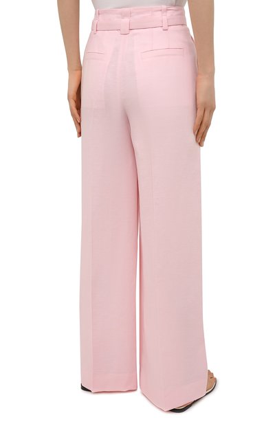 Брюки из вискозы и льна PROENZA SCHOULER розового цвета по цене 93000 руб., арт. R2126002-AY133, фото 4 Брюки из вискозы и льна PROENZA SCHOULER, арт. R2126002-AY133, фото 4