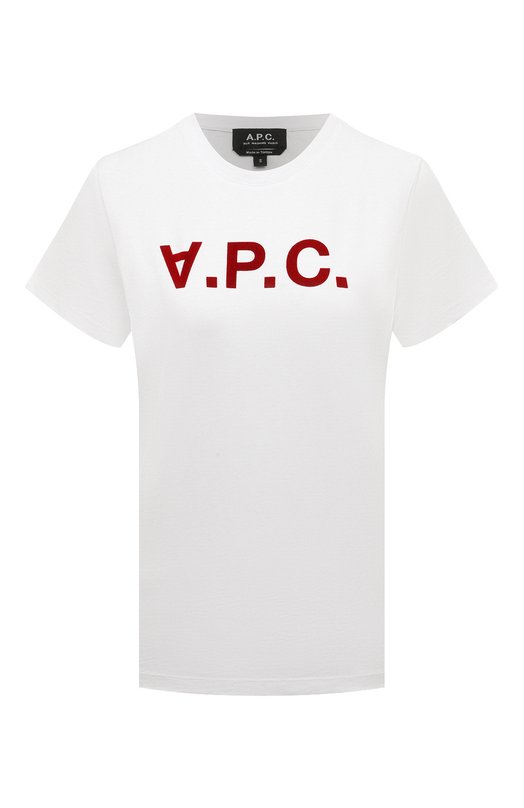 Хлопковая футболка A.P.C. C0BQX-F26944 Белый C0BQX-F26944