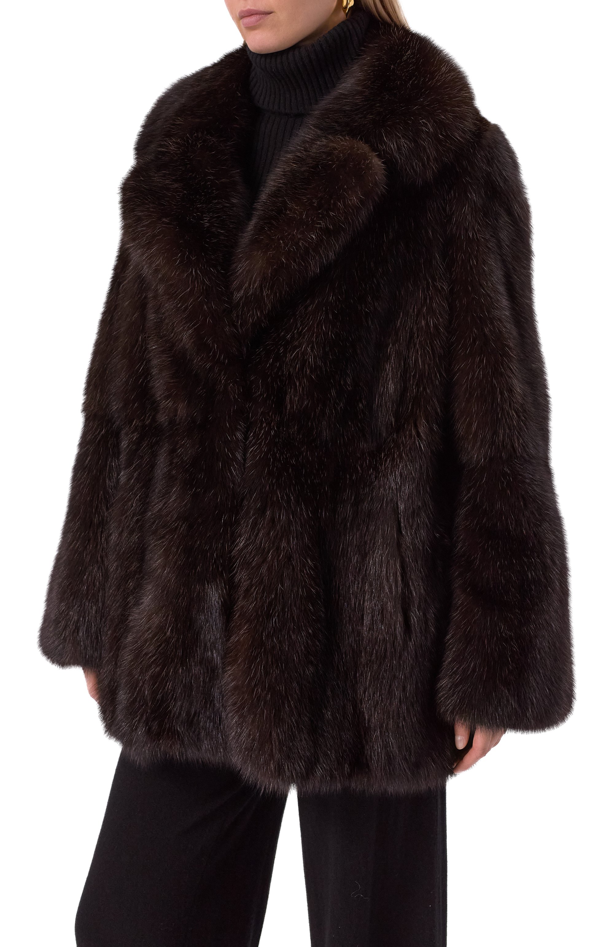 Шуба из соболя MVST, арт. FBKB-1604-1SB/F5507, фото 3