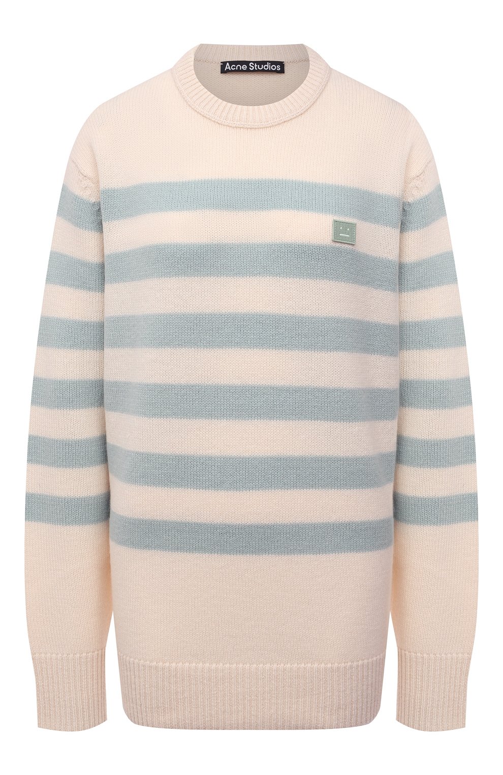 Шерстяной свитер ACNE STUDIOS светло-бежевого цвета по цене 28500 руб., арт. C60041/W, фото 1 Шерстяной свитер ACNE STUDIOS, арт. C60041/W, фото 1