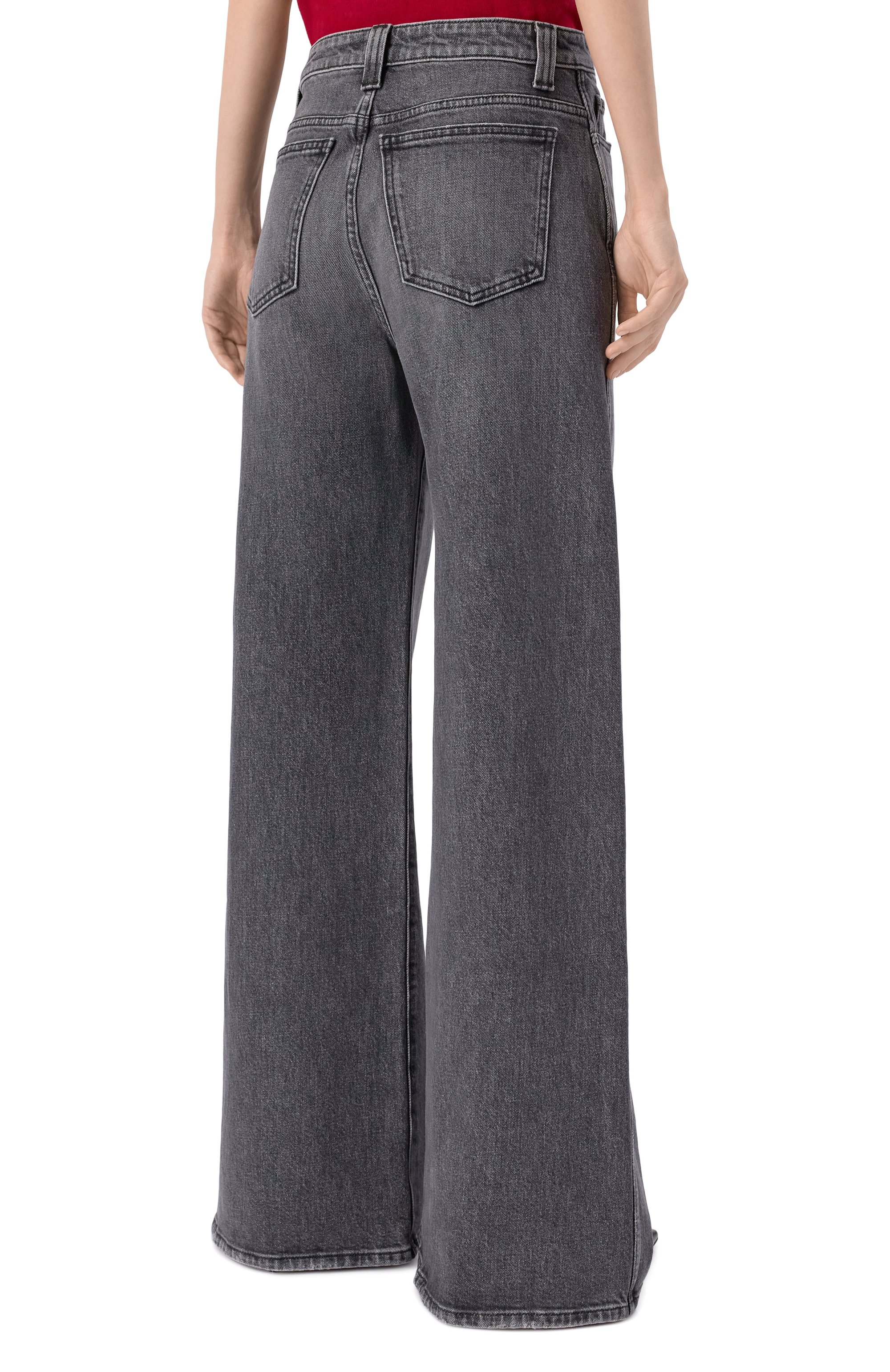 Джинсы dane KHAITE серого цвета по цене 88500 руб., арт. 1170925031/W925, фото 4 Джинсы dane KHAITE, арт. 1170925031/W925, фото 4