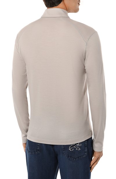 Шерстяное поло ZEGNA бежевого цвета по цене 99500 руб., арт. UC328A6/CCT702, фото 4 Шерстяное поло ZEGNA, арт. UC328A6/CCT702, фото 4