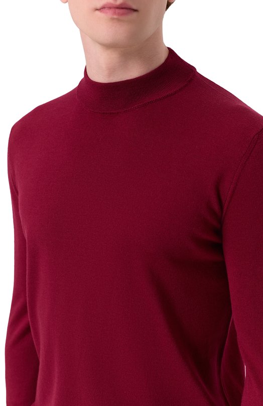 Шерстяной джемпер Andrea Campagna M5625-6687 Бордовый  M5625-6687 Фото 5