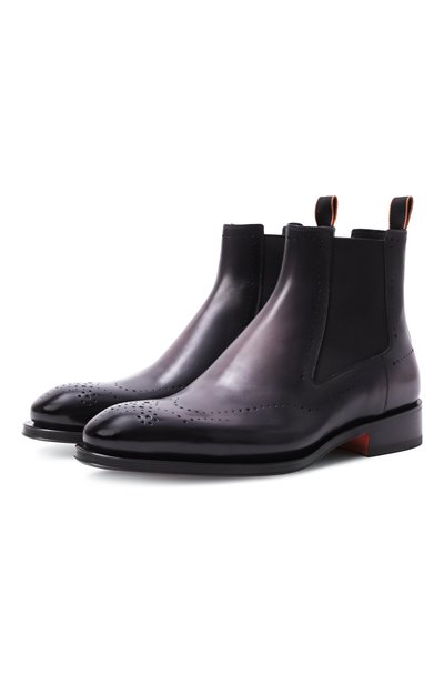 Мужские кожаные челси carter SANTONI, арт. MCCG19108MC8HFUL