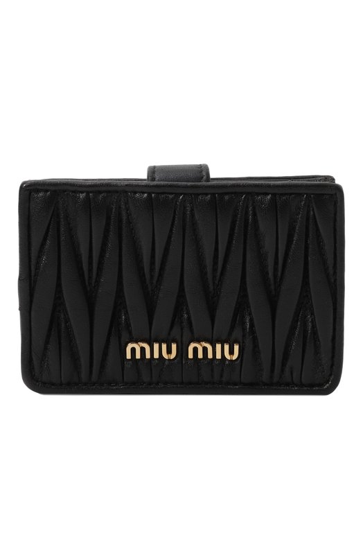 Кожаный футляр для кредитных карт Miu Miu