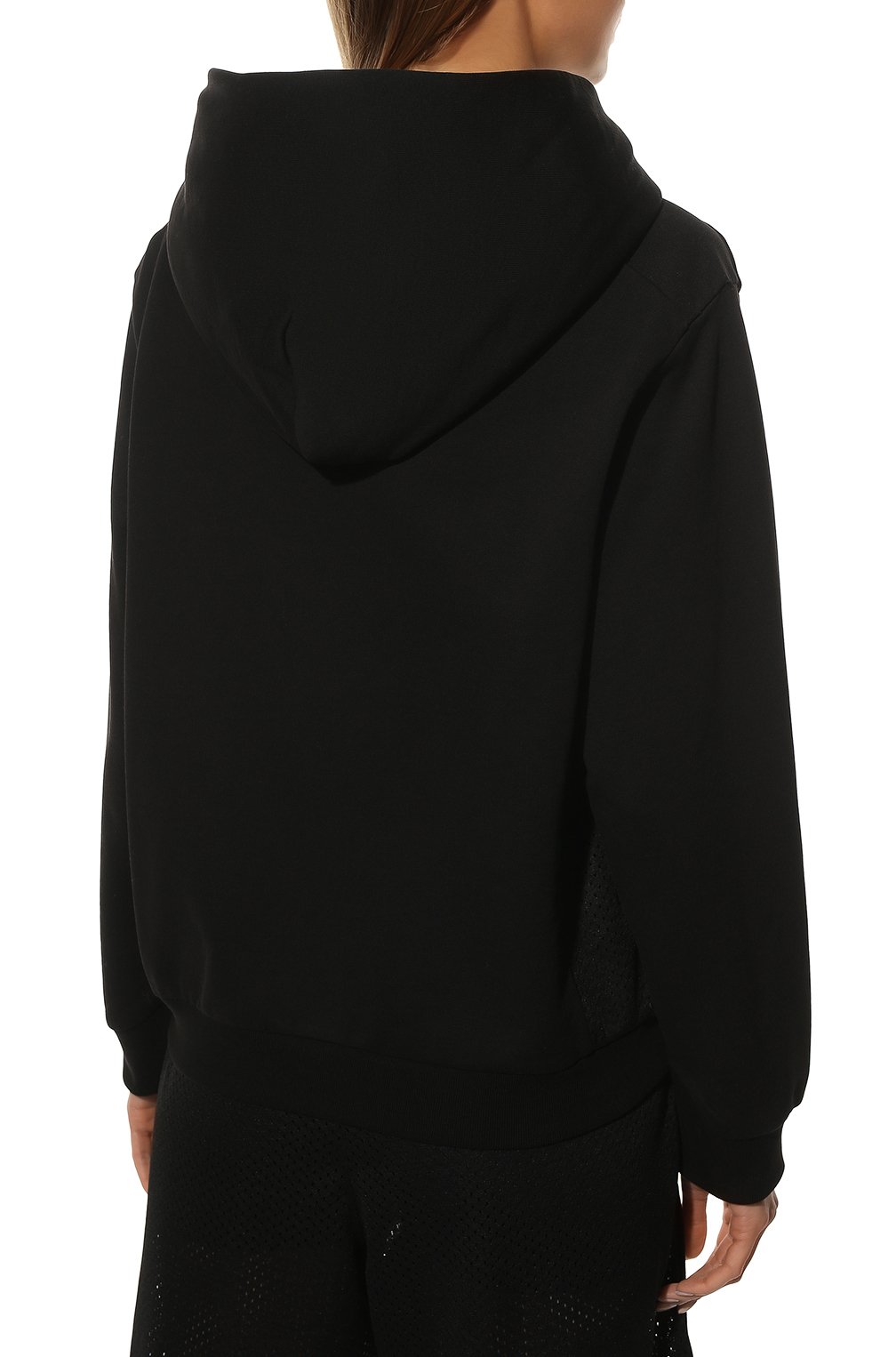 Хлопковое худи MONCLER черного цвета по цене 53350 руб., арт. H1-093-8G000-18-809KR, фото 4 Хлопковое худи MONCLER, арт. H1-093-8G000-18-809KR, фото 4