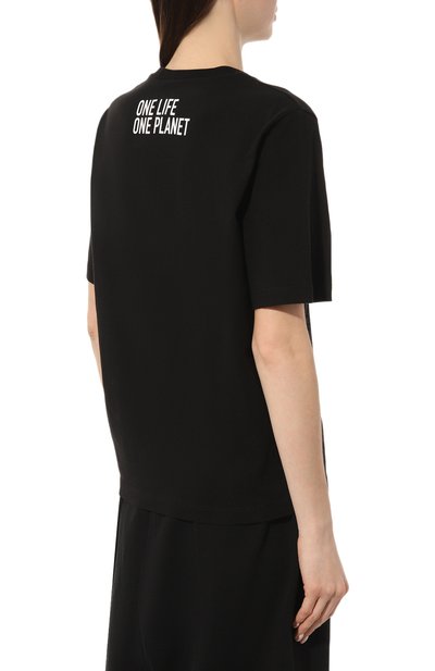 Хлопковая футболка dsquared2 x the smurfs DSQUARED2 черного цвета по цене 32750 руб., арт. S73GC0287/S24558, фото 4 Хлопковая футболка dsquared2 x the smurfs DSQUARED2, арт. S73GC0287/S24558, фото 4