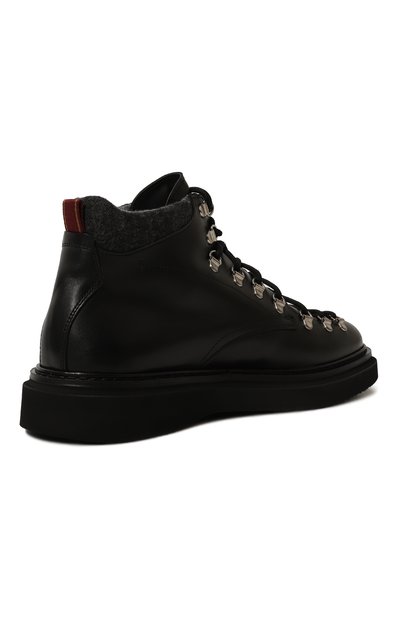 Кожаные хайкеры CAMERLENGO, арт. 16699/NER0+GRIGI0, фото 5