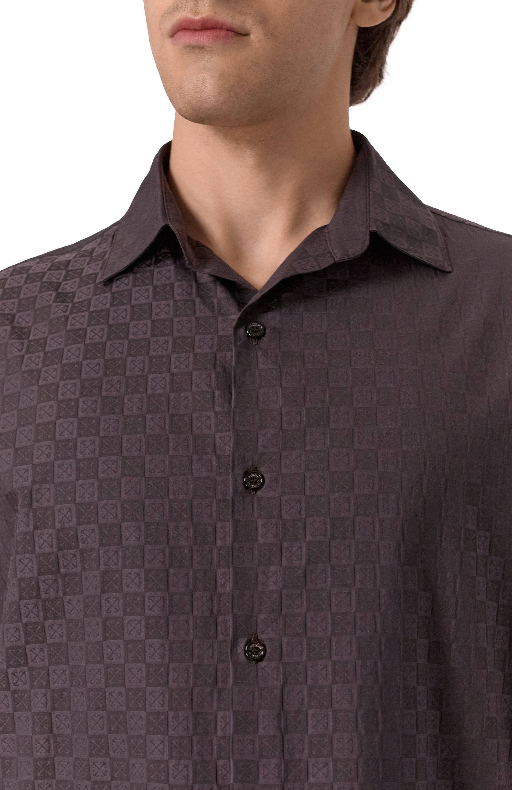 Хлопковая рубашка OFF-WHITE, арт. 0MGG013S25FAB004, фото 5