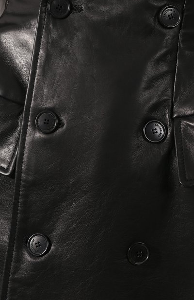 Двубортное пальто из кожи BALENCIAGA, арт. 571525/TDS05, фото 5