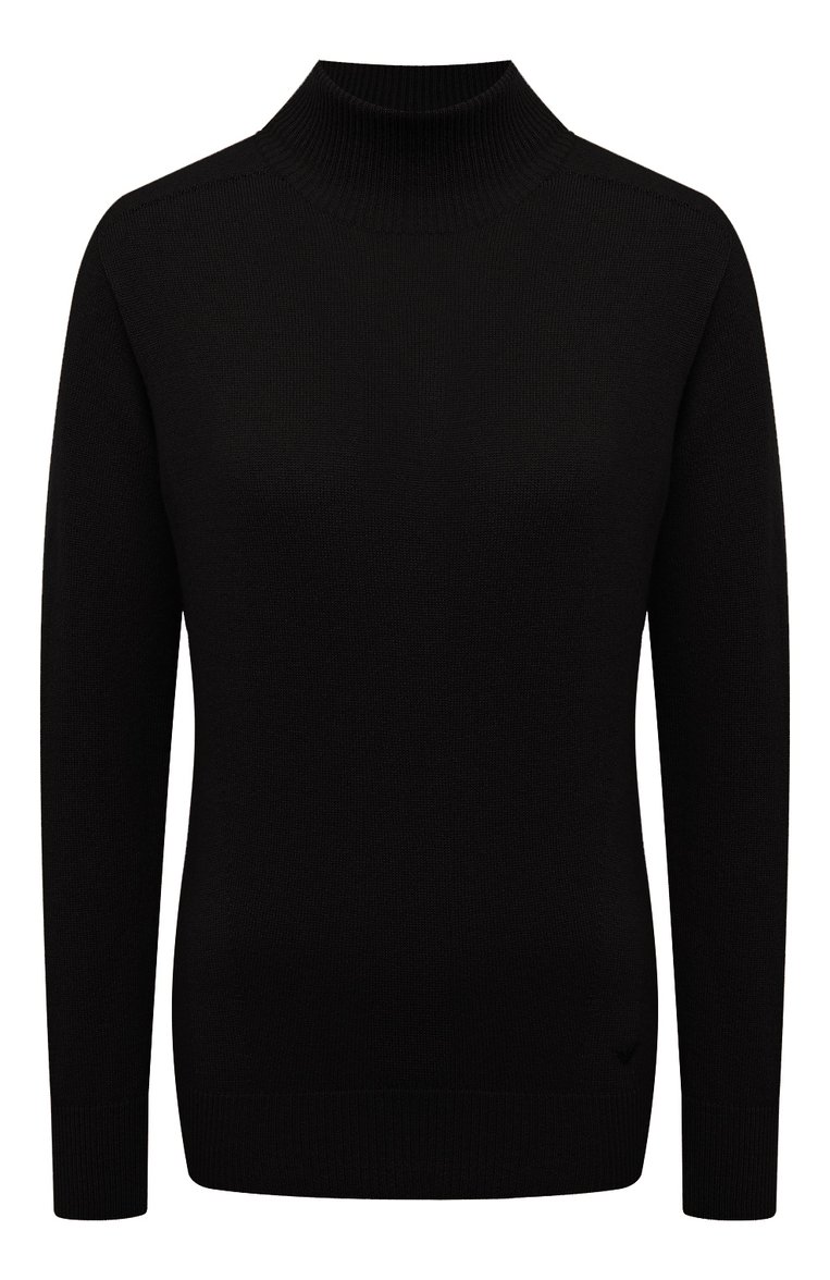 Женская кашемировая водолазка EMPORIO ARMANI черного цвета, арт. 8N2MW2/2MA1Z | Фото 1 (Длина (для топов): Стандартные; Материал внешний: Шерсть, Кашемир; Рукава: Длинные; Стили: Кэжуэл; Женское Кросс-КТ: Водолазка-одежда; Кросс-КТ: Трикотаж)