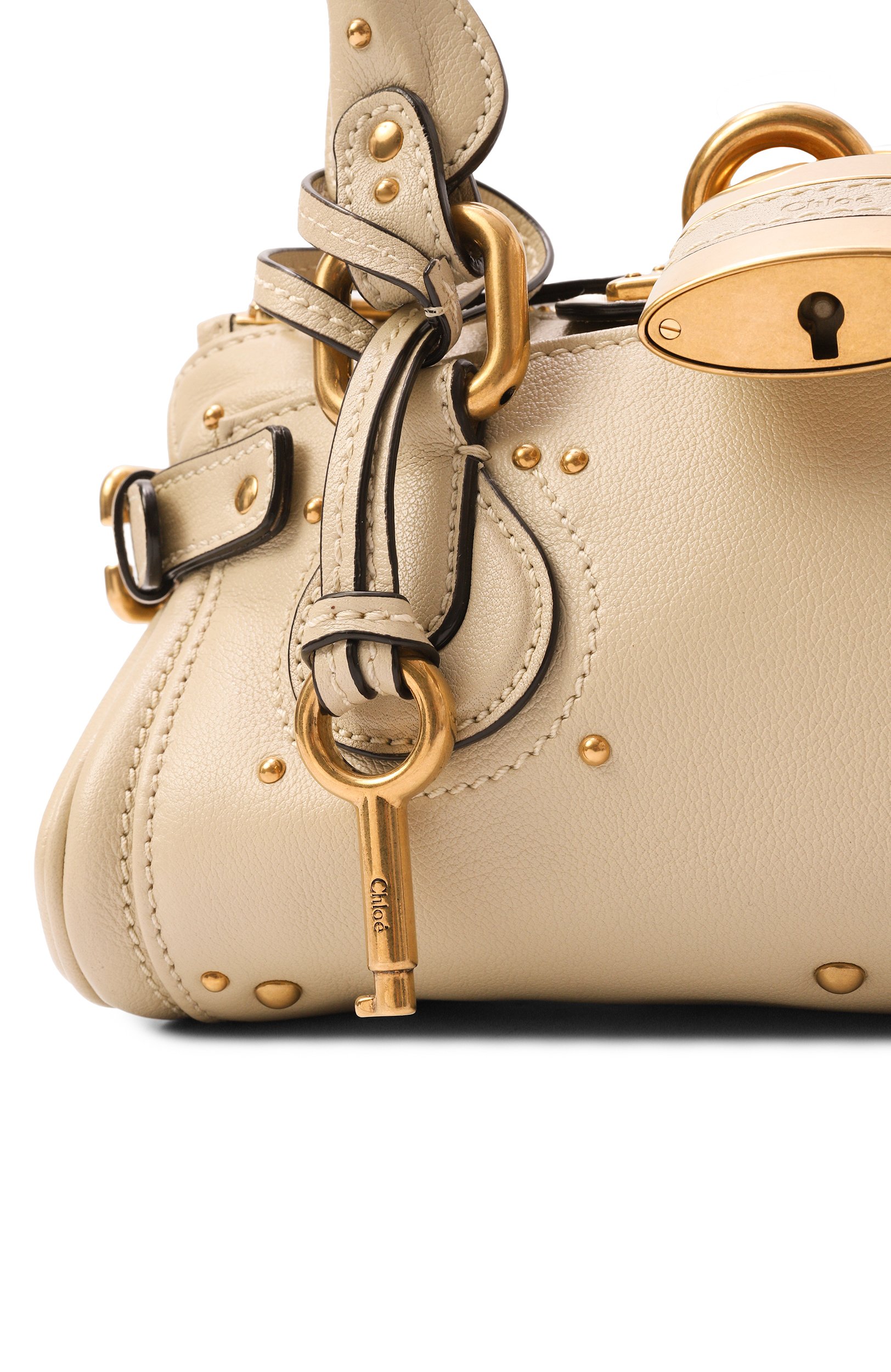 Сумка paddington small CHLOÉ кремового цвета по цене 284500 руб., арт. CH26SS805P75, фото 6 Сумка paddington small CHLOÉ, арт. CH26SS805P75, фото 6