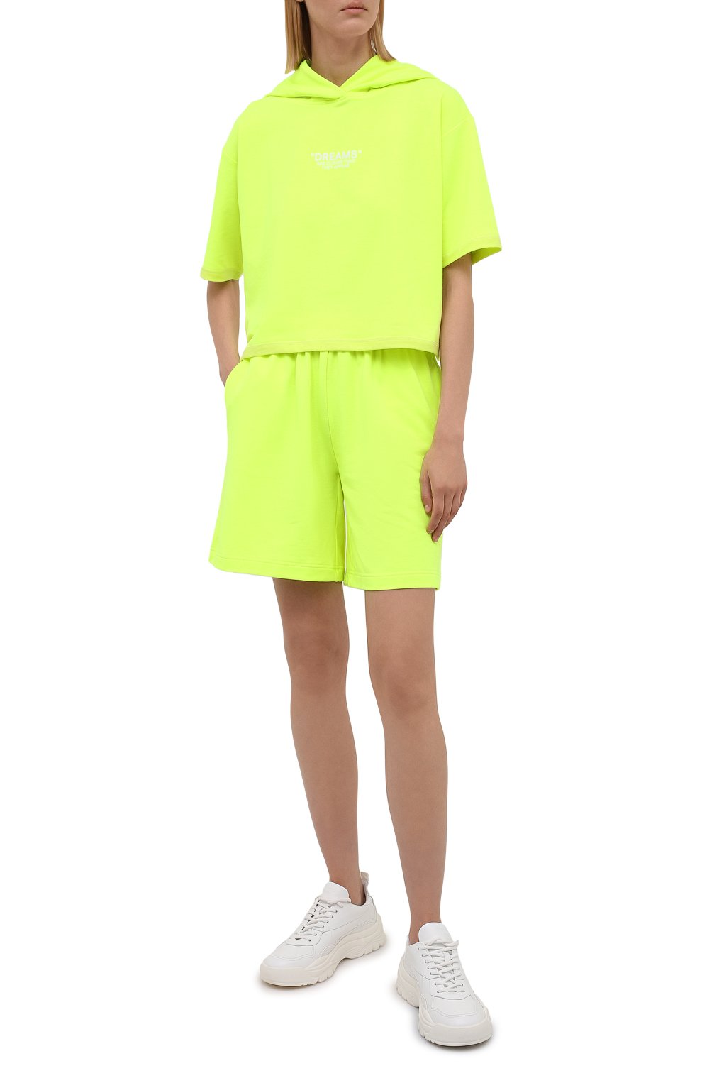 Хлопковый костюм SEVEN LAB зеленого цвета по цене 14700 руб., арт. HTS-D neon yellow, фото 1 Хлопковый костюм SEVEN LAB, арт. HTS-D neon yellow, фото 1