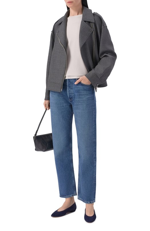 Хлопковый лонгслив Brunello Cucinelli MPT18B0107 Серый  MPT18B0107 Фото 2