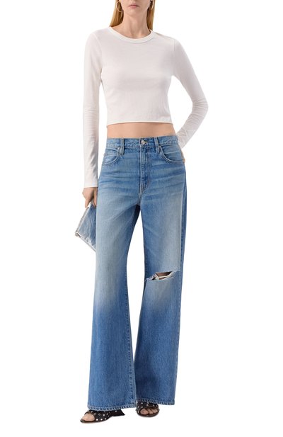 Хлопковый лонгслив SLVRLAKE, арт. TLBY100P NATW, фото 2